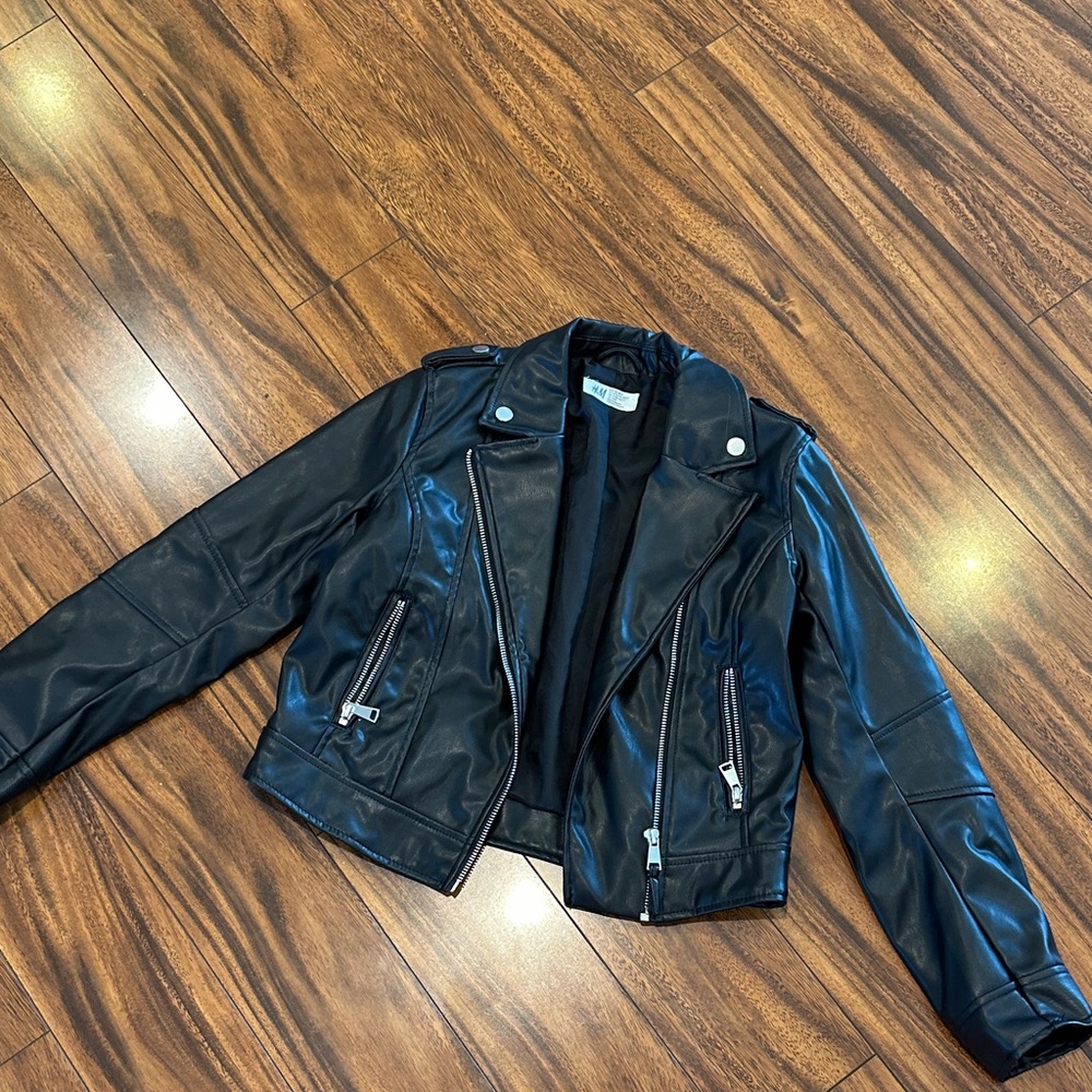 H&M Midnight Black Leather Jacket